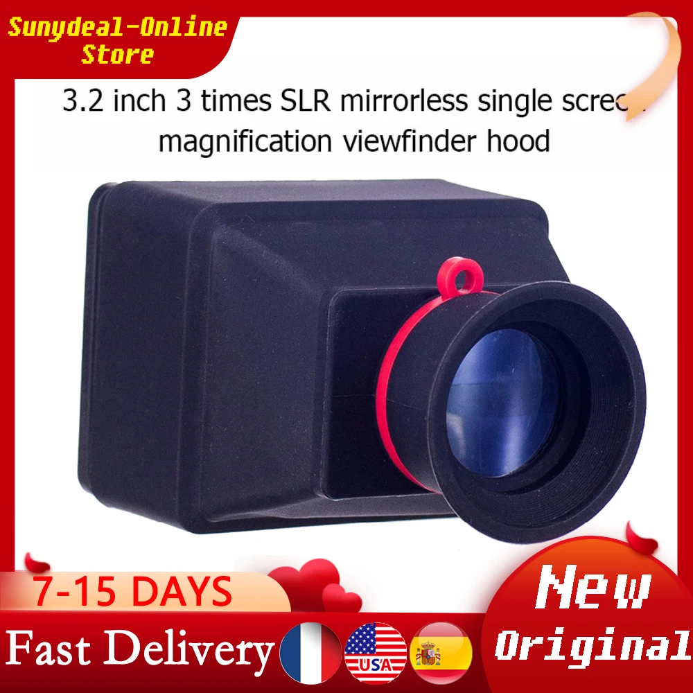 

LCD Viewfinder Durable 3.2inch 3X Screen Magnifier Folding Design Anti-Reflective Lens Loupe for DSLR Mirrorless Cameras