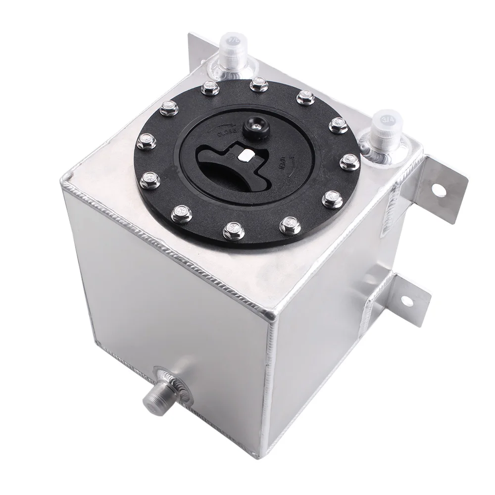 

1 Gallon 4 Litre AN8 Port Car Fuel Surge Tank Modified Tuning Universal Aluminum Fuel Cell without Sensor OCC046