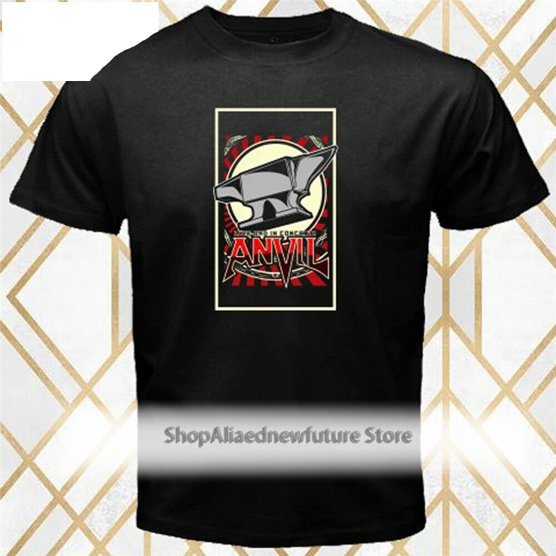 

Anvil Heavy Metal Band Legend Logo Men'S Black T-Shirt Size S - 3Xl Hot Summer Casual Tee Shirt