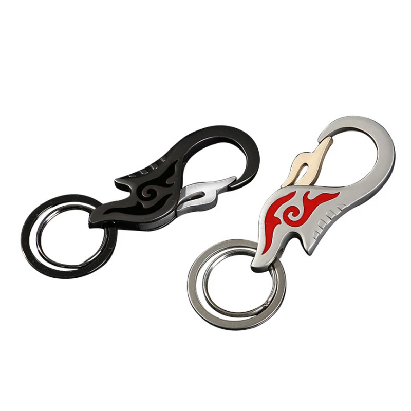 

Various Creativity Lettering Keyring Keychain Genuine Leather Men's Simple Key chains Holder Keyfob For Car Accessories Gift