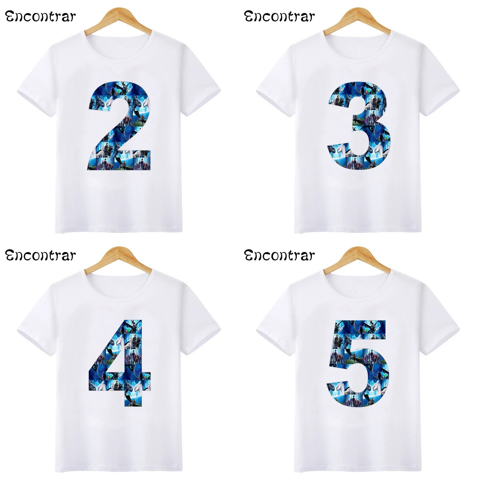 Детские футболки с героями мультфильмов беззубый ночная Ярость футболка цифрами