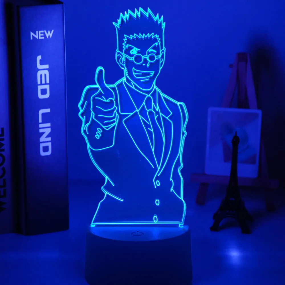 Светодиодный ночник Hunter X лампа в стиле аниме для спальни светильник льник детей