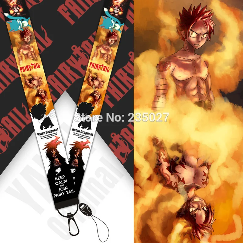

10 шт./партия аниме Fairy Tail ремешок для телефона Etherious Нацу драгнеэль ключ веревка брелок ремешок игрушка в подарок