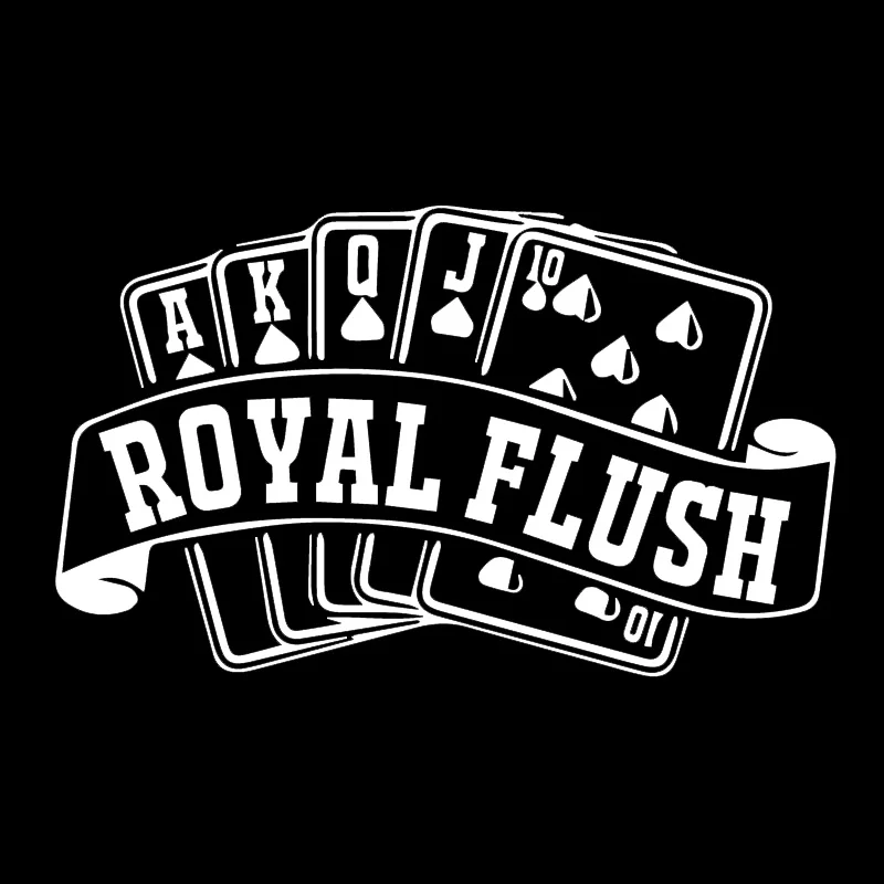 

Entertainment Poker Applique High Quality Car Window Decoration Personality Pvc Waterproof Applique Black/white, 18cm*11cm