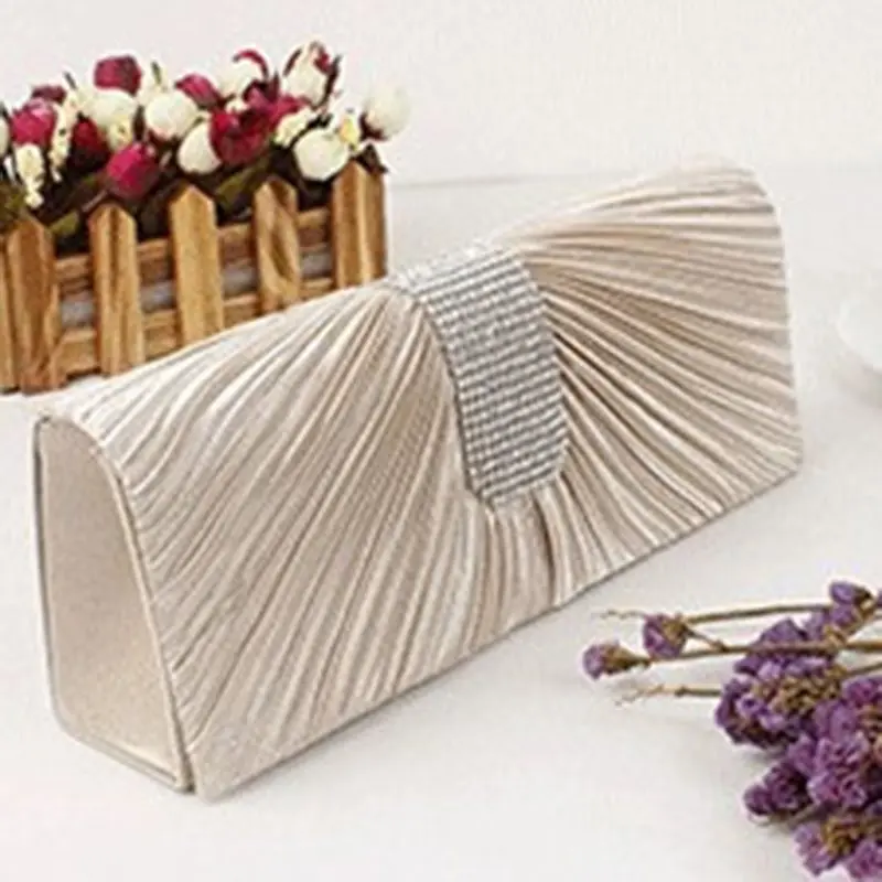 Женская вечерняя сумочка свадебная кошелек с ромбовидными кристаллами вечерние