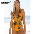 Женский купальник без косточек, сексуальный купальник, Женский Цельный купальник с цветочным принтом, комплекты бикини с подкладкой, женский купальник, 2021