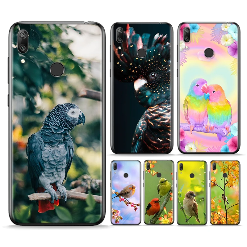 

Animal Parrot Bird Silicone Cover For Huawei P Smart 2021 2020 Z S Plus Mate 30 20 10 Pro Lite 2019 2018 Phone Case