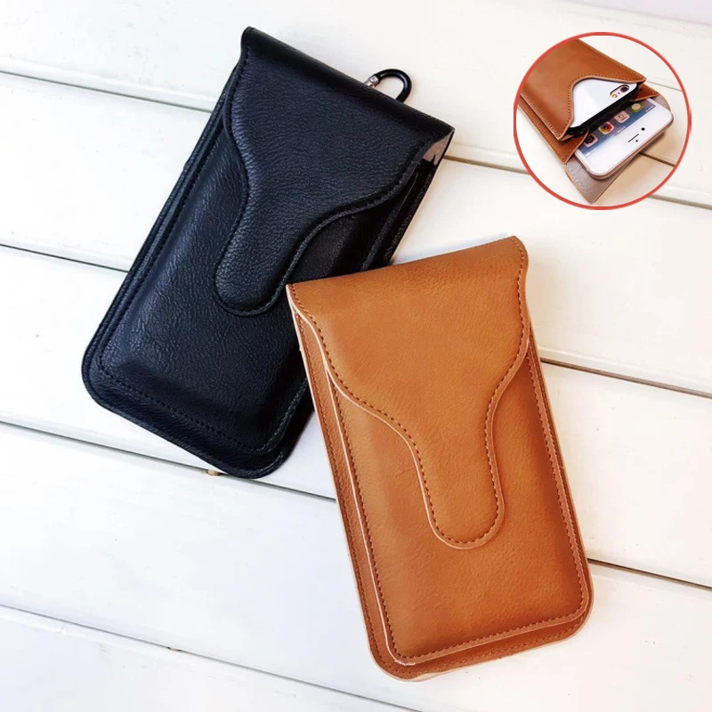 universal waist bag leather case for umidigi a9 pro a7 pro a5 s5 pro magnetic leather case waist bag belt clip phone bag capa free global shipping