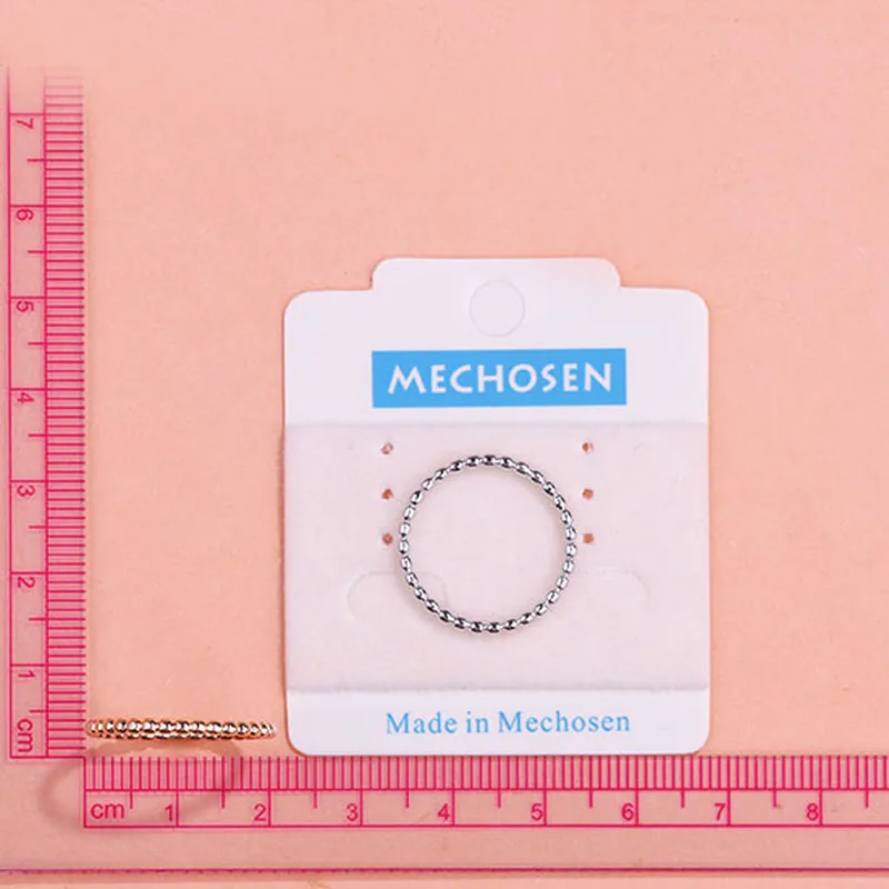 Женские медные кольца MECHOSEN вечерние ювелирные изделия золотого цвета с круглыми