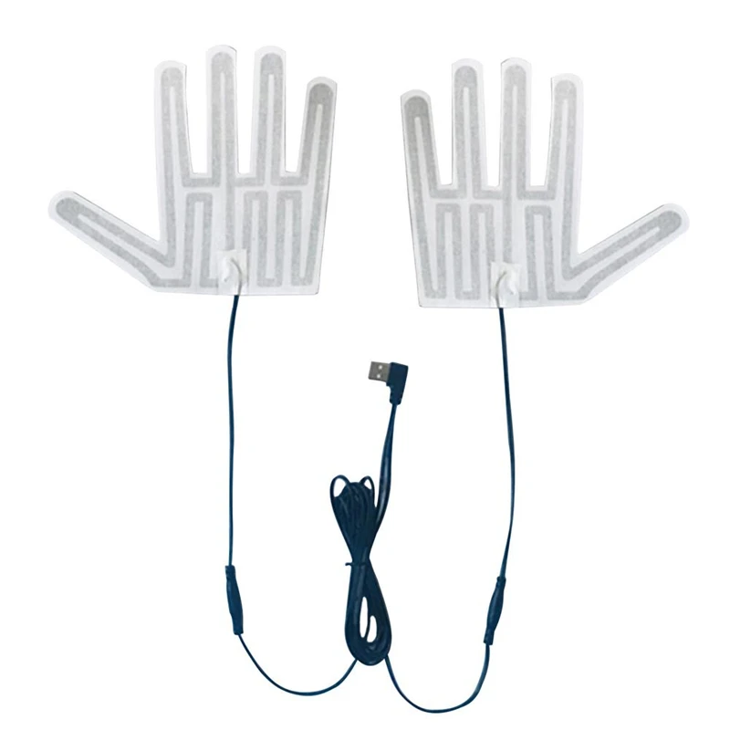 Winter Warm Five-finger Gloves Heating Pad Electric Heating 