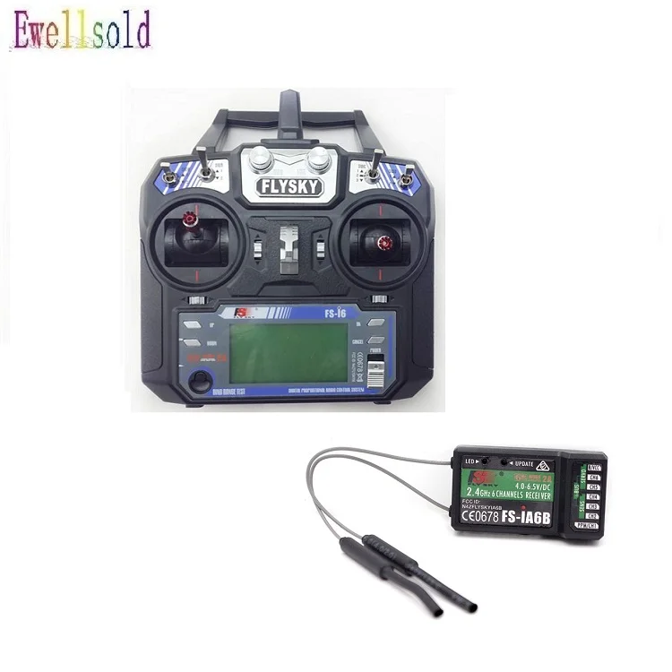 Ewellsold 2 4G 6CH AFHDS RC передатчик с FS iA6 Receiver приемник для самолета Heli UAV Дрон