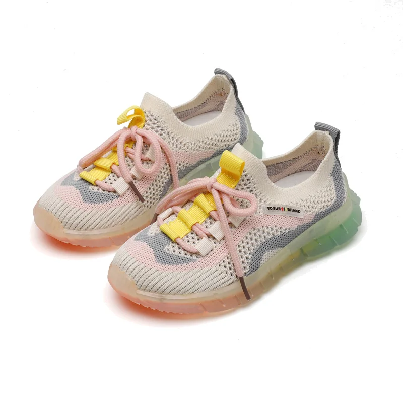 Детские Нескользящие кроссовки мягкая резиновая подошва повседневные на