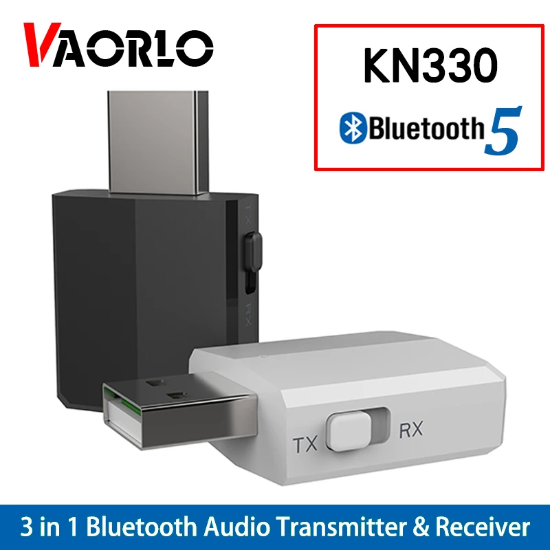 Передатчик KN330 USB Bluetooth 5 0 приемник BT 3 мм AUX Jack в 1 стерео аудио Музыкальный