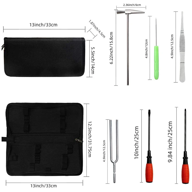 

Piano Tuning Kits, 16Pcs Professional Piano Tuner Universal DIY Piano Tuning Tools for Repairing Piano