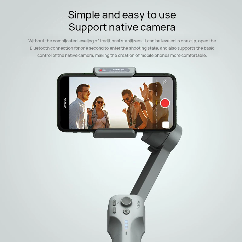 3 осевой Ручной Стабилизатор Gimbal Moza MINI MX для смартфонов iphone HuaWei Экшн камера Steadicam VS