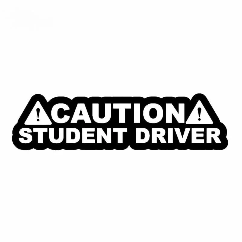 

16X4CM CAUTION STUDENT DRIVER! JDM Drifting Vinyl Decal Car Sticker Black/Silver