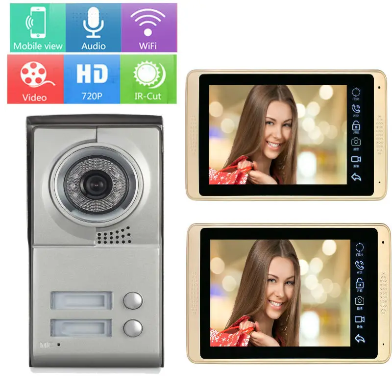 Дверной звонок YobangSecurity устройство для видеозвонка с 7 дюймовым дисплеем