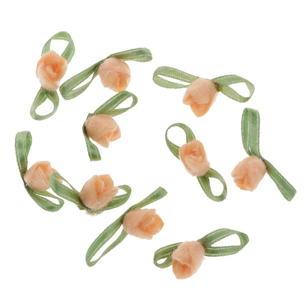 10x фетр атласная лента розовый бант с цветами украшения для Свадебная