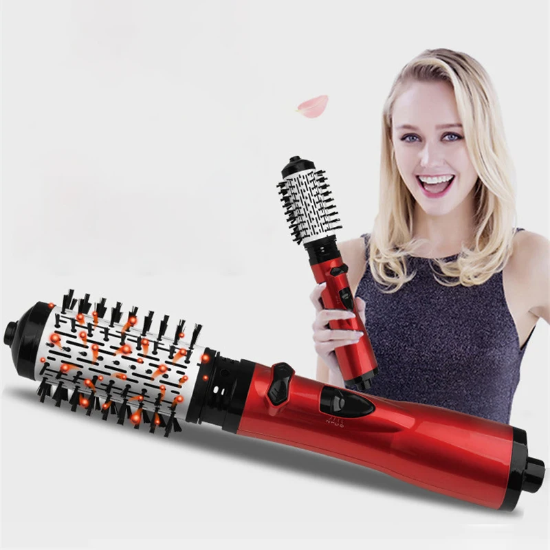 

3 in 1 Rotating Electric Hair Straightener Brush Hair Curler Hair Dryer Brush Hot Air Comb Negative Ion Hair Styler Comb