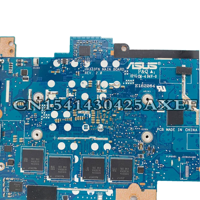 ux333fnmotherboard is suitable for asus zenbook ux333fa ux333fn u3300 original motherboard cpu i7 8565u ram 8gb 100 working free global shipping