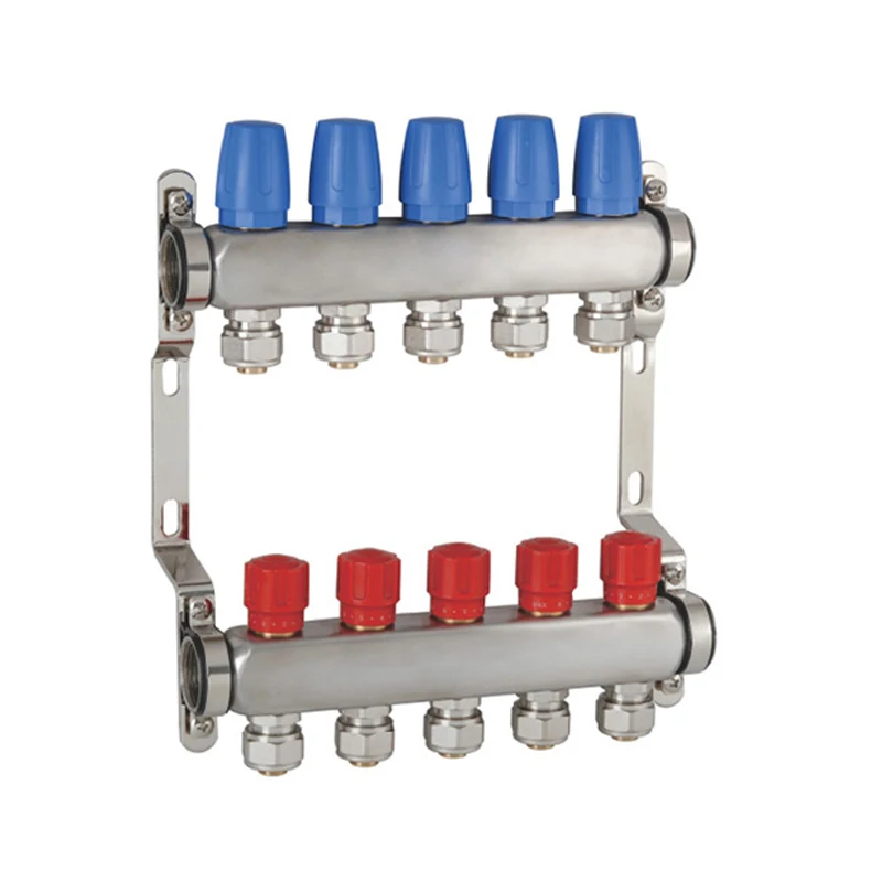 

stainless steel manual control manifold Size 1 inch underfloor heating system