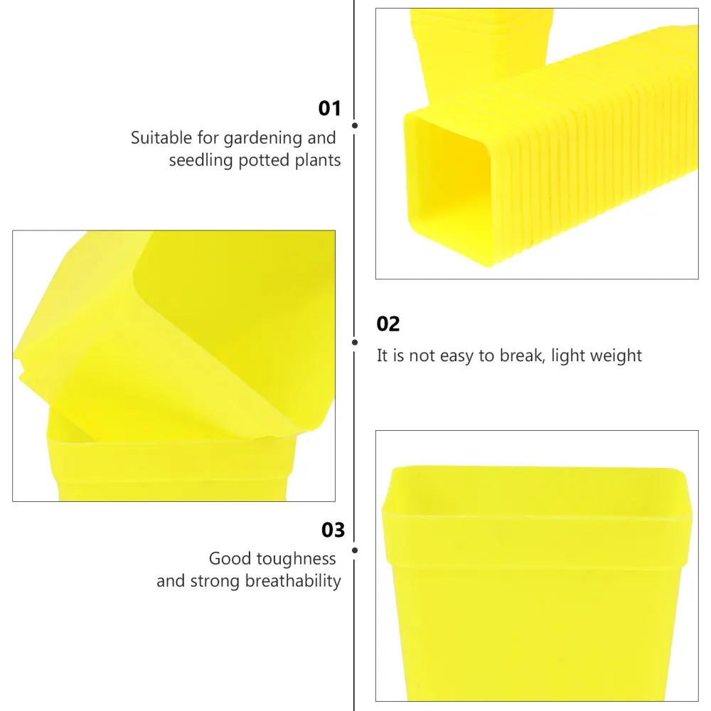 

60pcs Plants Nursery Pot Flowers Container Starter Pot Gardening Plant Pot