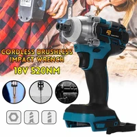 18v 520nm electric rechargeable brushless impact wrench cordless 12 socket wrench power tool for makita battery dtw285z
