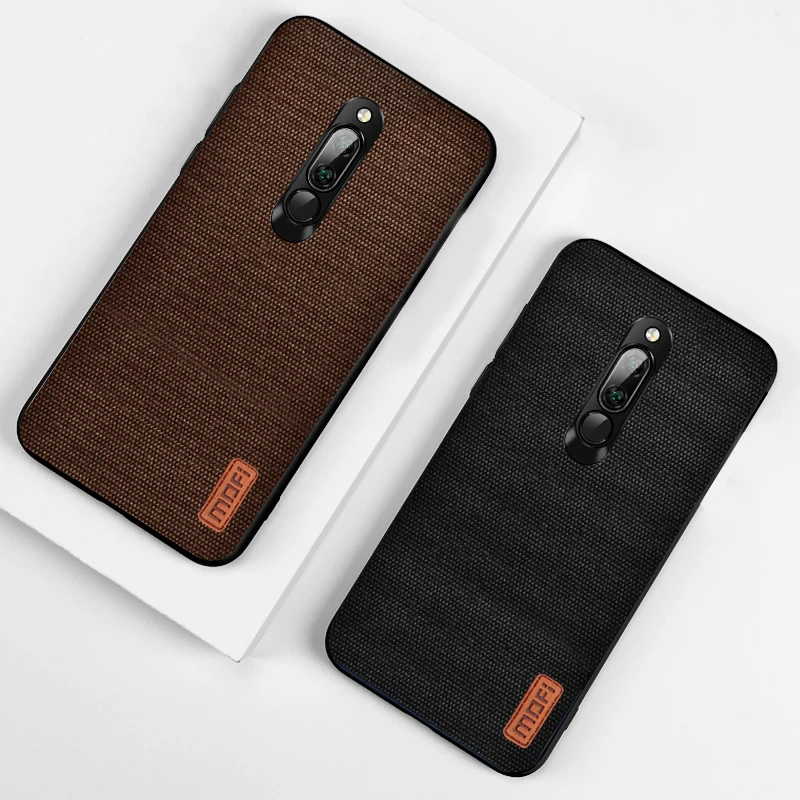 Для Xiaomi Redmi 8 чехол MOFi Redmi 8A ударопрочный тканевый магнит корпус оболочка бизнес силиконовый чехол