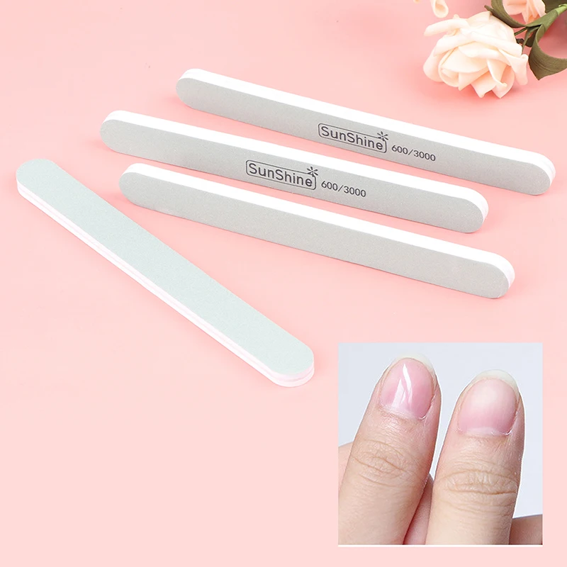 

5pcs Super Polished File Wenwan Silver Stick Decontamination Polishing Nail Polish Green And White Strips Manicure Tools