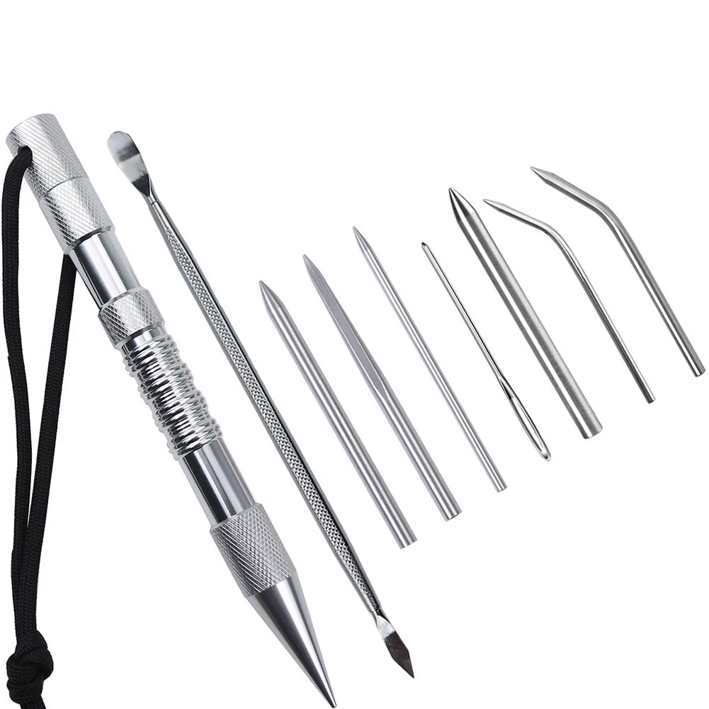 

Paracord Stitching Needle Set Stainless Steel Umbrella Rope Needle Bracelet Flattener Knitting Needles DIY Bracelet Weaving Tool