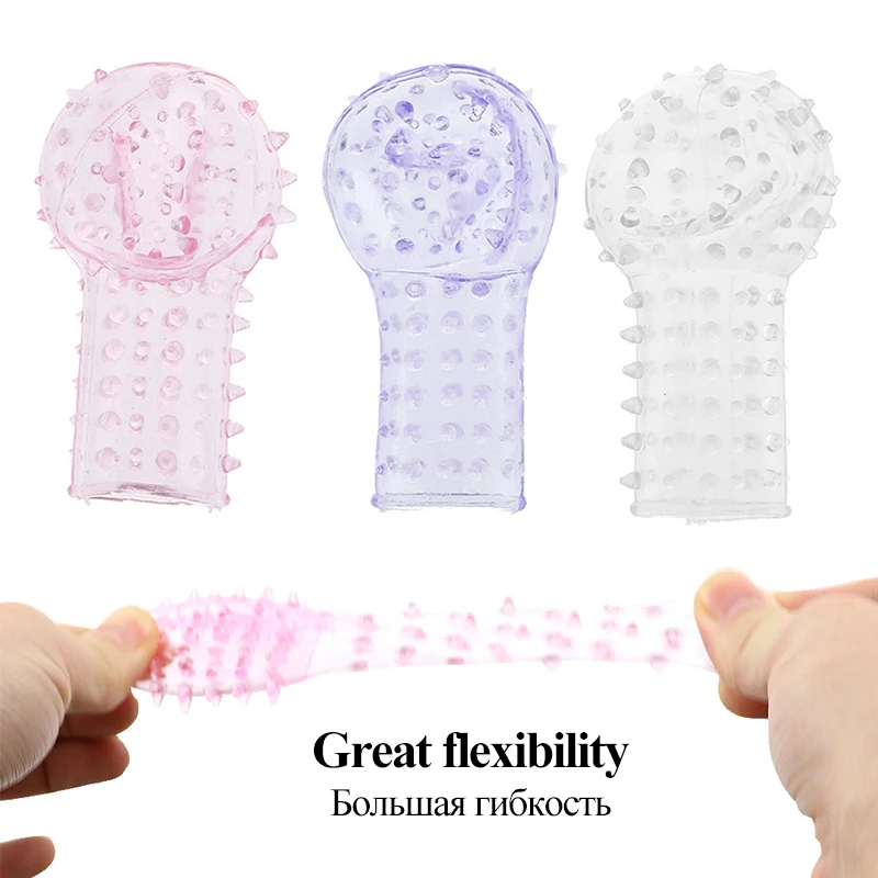 5 шт. насадка на палец для женщин вагинальный клитор анальный стимулятор без