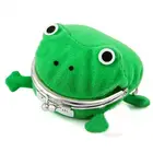 Мини-сумки для монет, кошелек для монет с рисунком лягушки из мультфильма, аниме кошелек в форме манги, пушистый клатч, косплей, кошелек с зеленой лягушкой