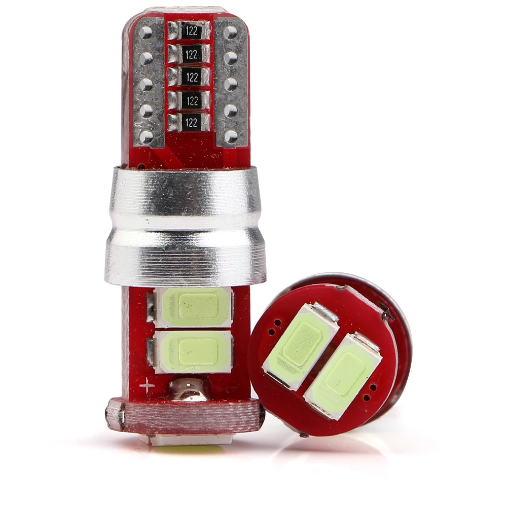 2 шт. T10 W5W 195 168 Canbus 5630 6 SMD Светодиодные Автомобильные лампы без ошибок Can-bus 12VDC