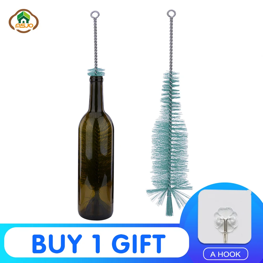 MSJO Cleaning Brush Bottle Wine Glass Cleaner Washer Beer Long Nylon Clean Drink Kitchen Accessories|Чистящие щетки| |