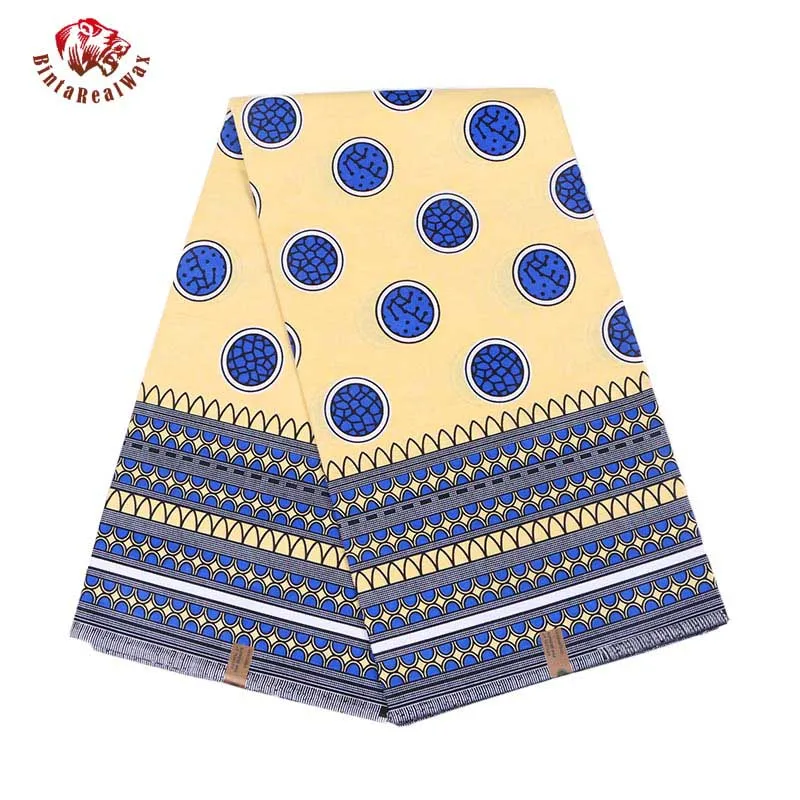 2019 модная высококачественная ткань newWax 100% хлопок bintarealFabric Wax африканская Batik для
