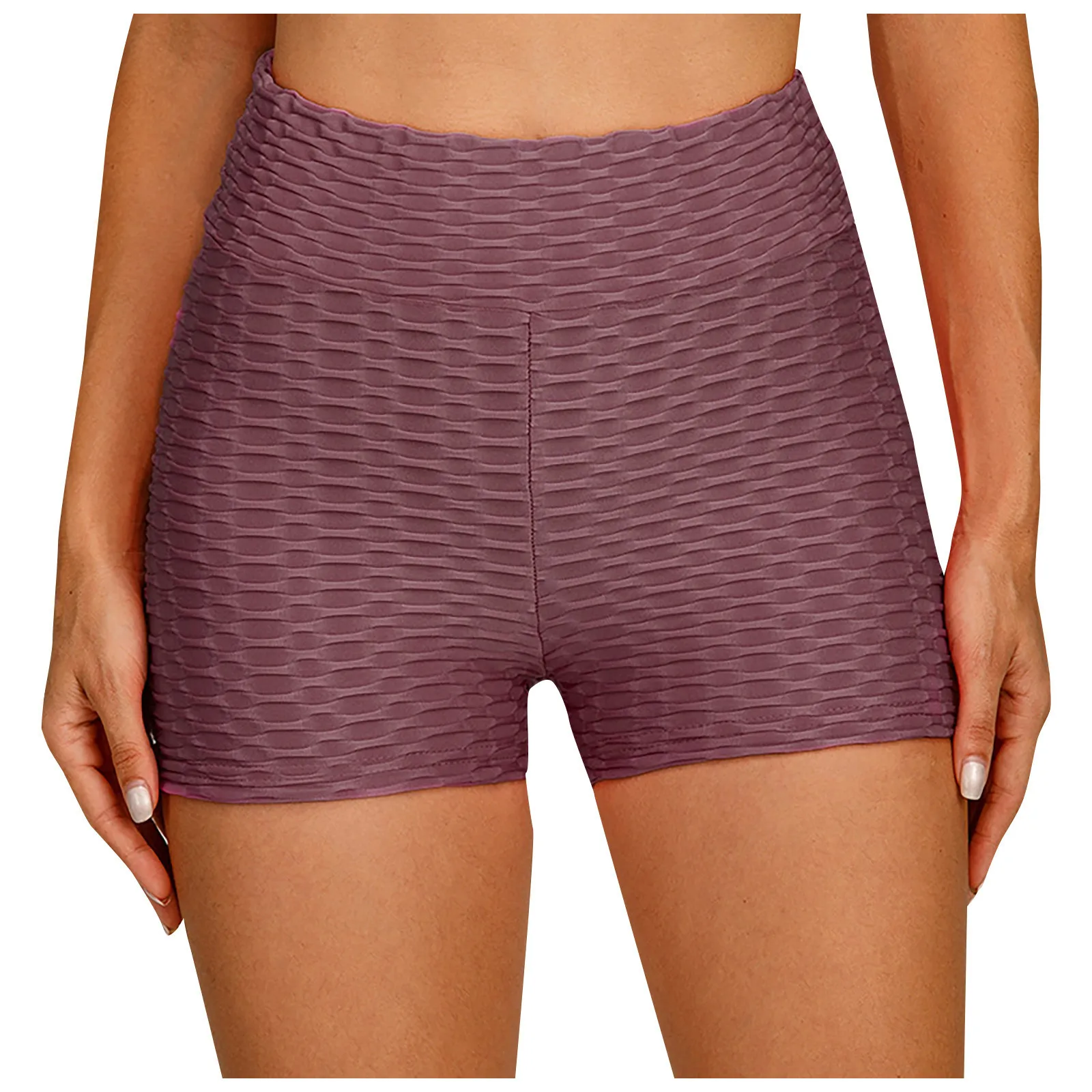 

New style ladies ultra short hip jacquard fitness pants sports hip leggings solid color fitness shorts high waist hip joint 02*