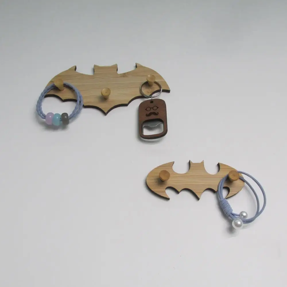 Держатель для ключей из бамбукового дерева декоративные вешалки | Дом и сад