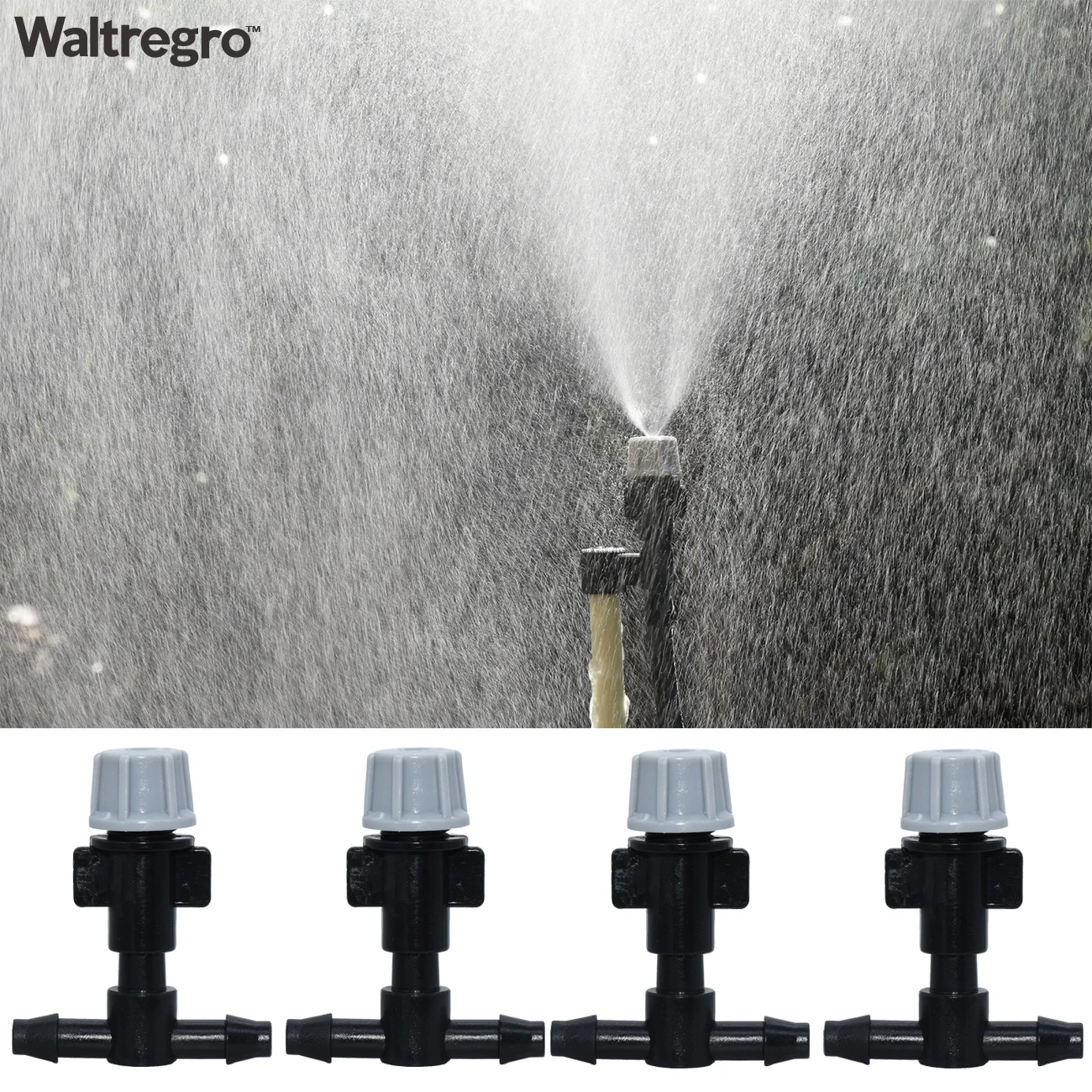 

Waltregro Automatic Portable Fog Watering Irrigation System Misting Cooling Water Nozzle 10M PVC Hose Spray 4/7mm Tee Connecter
