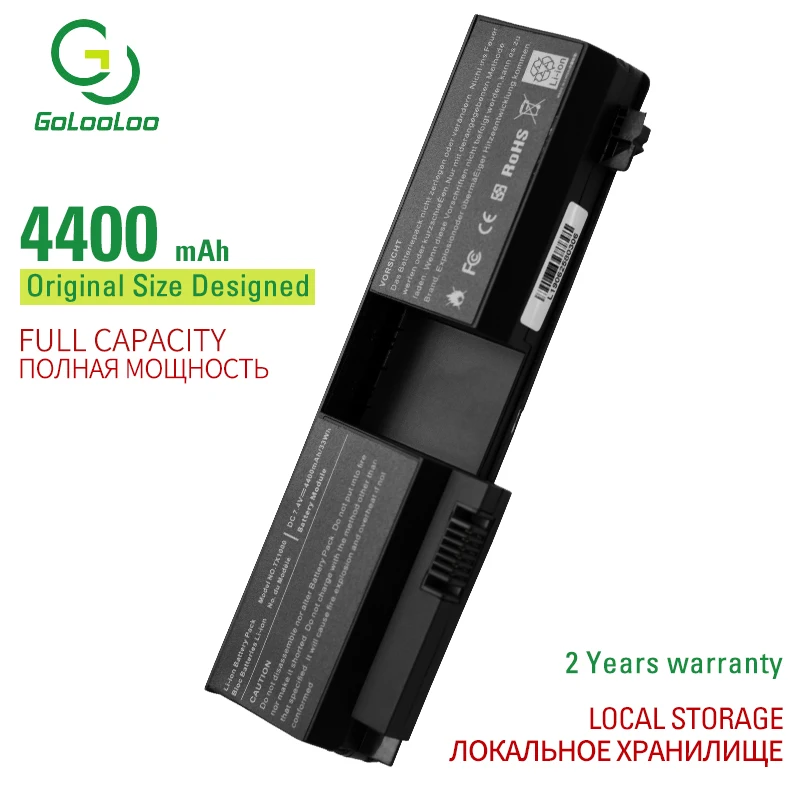 

Аккумулятор Golooloo для ноутбука HP Pavilion tx1000 tx1100 tx1200 tx1300 tx2000 tx2100 tx2500 tx2600 441131-001