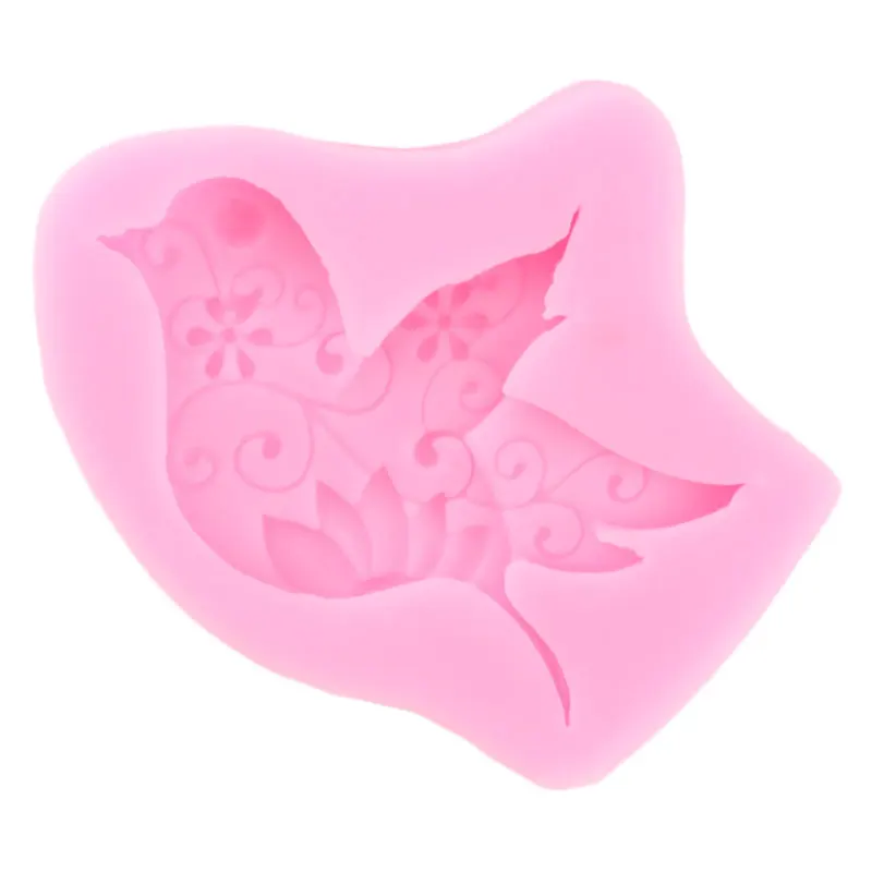 3D голубь птицы Силиконовые формы вечерние кекс Topper инструменты для украшения