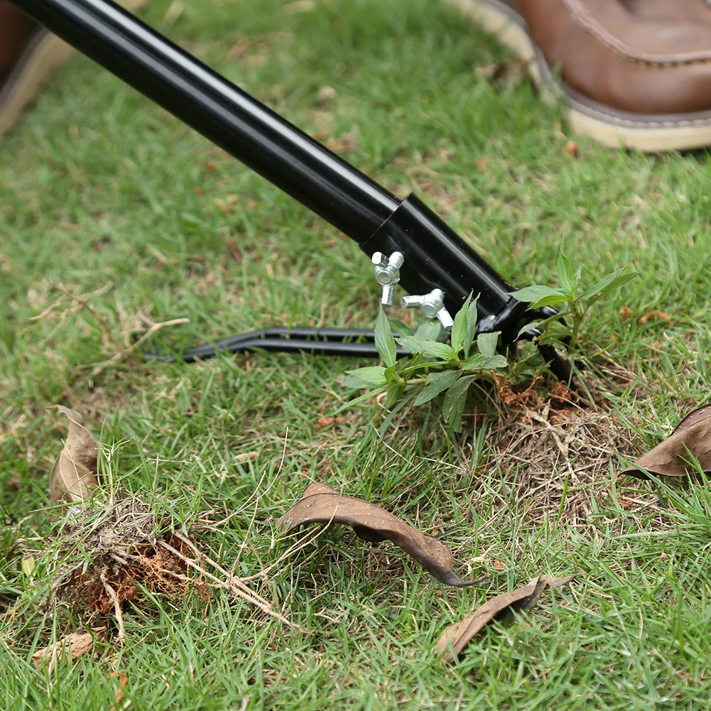 

4 Claw Metal Weeder Manual Vertical Weeding Hook Standing Weed Puller Tool Lawn Root Remover Weeder Easy Apply Vertical Weeding