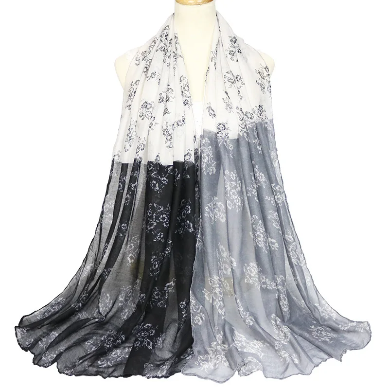 

Fall And Winter Of 2020 New Voile Cotton And Linen Scarf Female Warm Wind Collar Color Matching Color Fashion Shawls