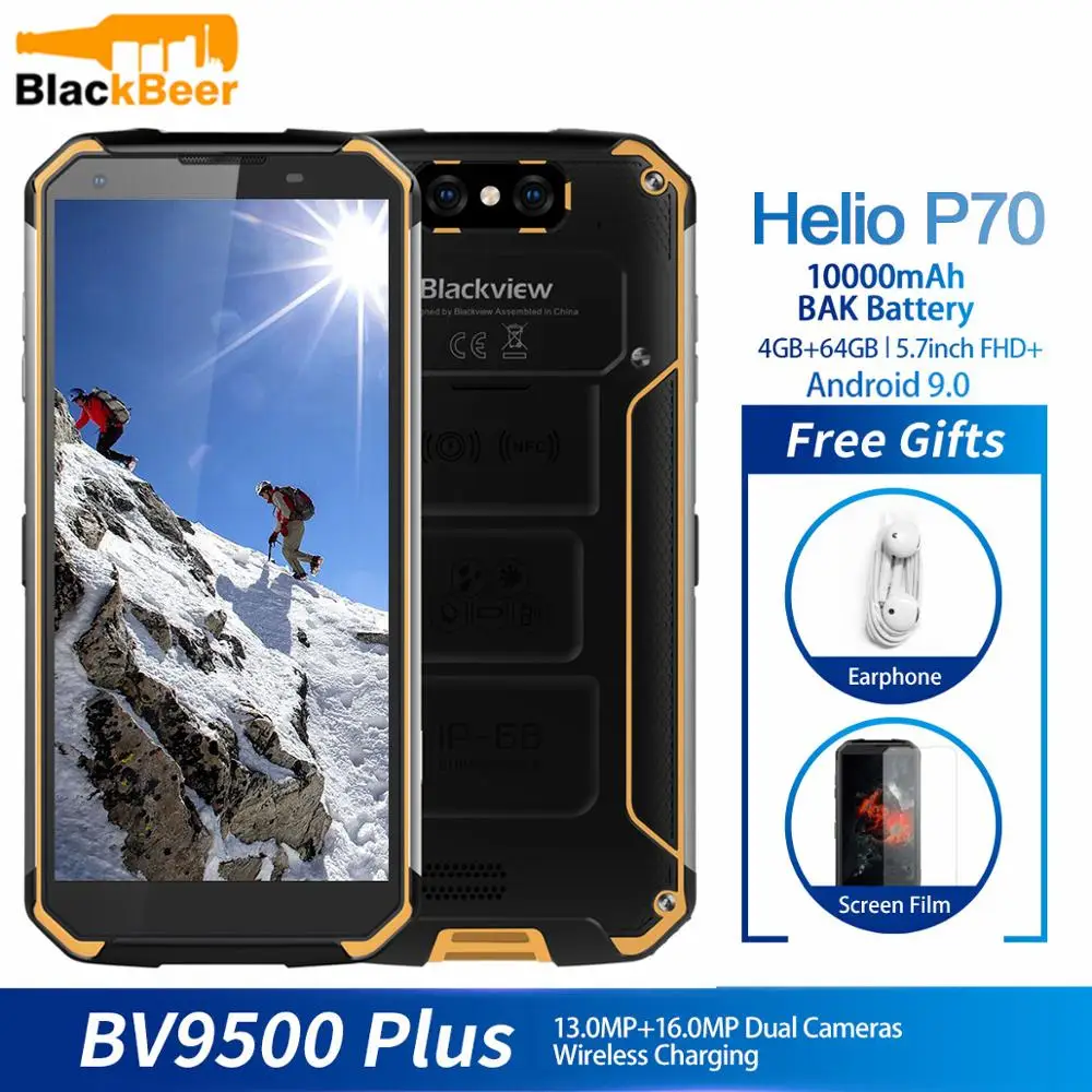Blackview BV9500 Plus смартфон с 5 7 дюймовым дисплеем восьмиядерным процессором Helio P70 ОЗУ 4