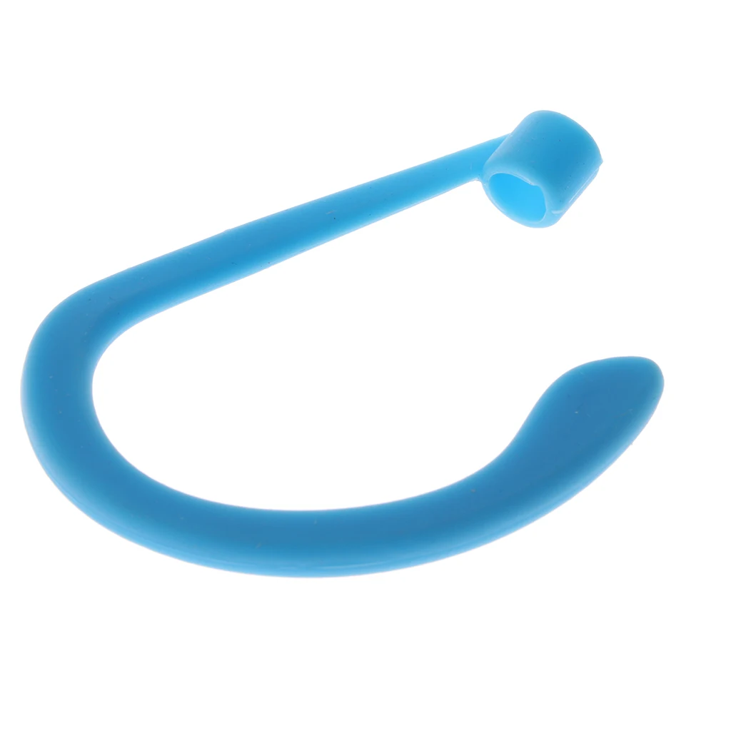 Blue 1 пара силиконовых наушников Анти-потеря ушной крючок держатель для Apple Airpods Air pods Earpods ремень наушники аксессуары силикон - Цвет: Blue