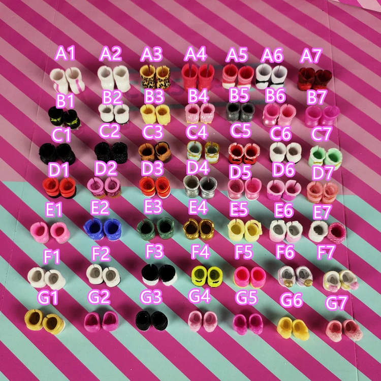 

L.O.L. SURPRISE! Random a Pairs/lot Mini Shoes Boots For LOL Sister Dolls DIY Doll Accessory Kids Birthday Gift Collection Toy