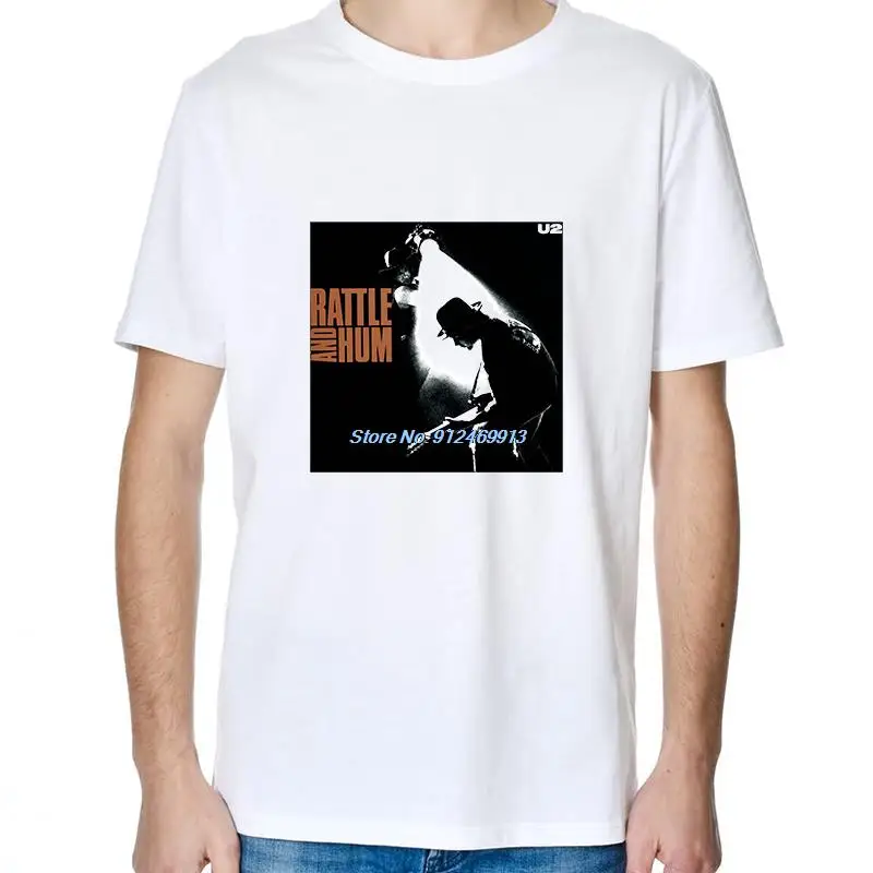 

Футболка U2 с принтом «погремушка и Харадзюку», летняя мужская одежда большого размера