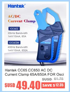 Hantek DSO5202P цифровой осциллограф 200 МГц 2 канала 1GSa/s " TFT ЖК-дисплей запись Длина 40 К USB AC110-220V рабочего стола osciloscope