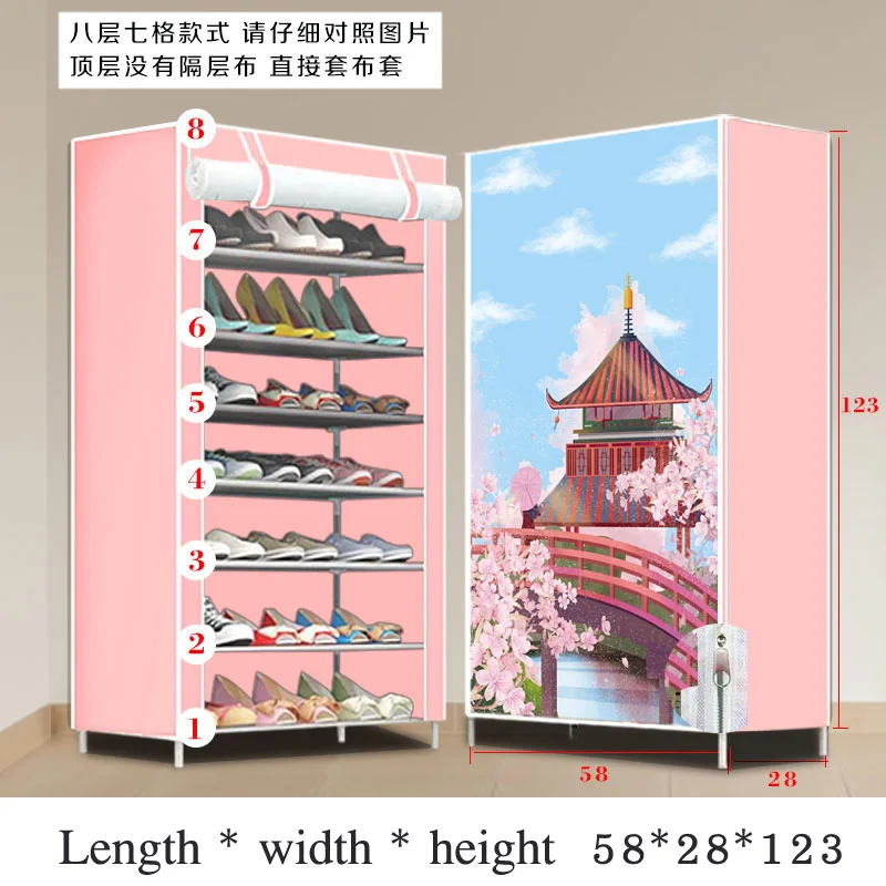 Стеллаж для хранения обуви из нетканого материала прихожей кабинета органайзер