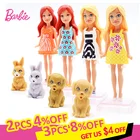 Оригинальный мини-набор из серии Барби для милых питомцев, одежда принцессы для девочек, детская игрушка, аксессуары для девочек, игрушки для детей, игрушки