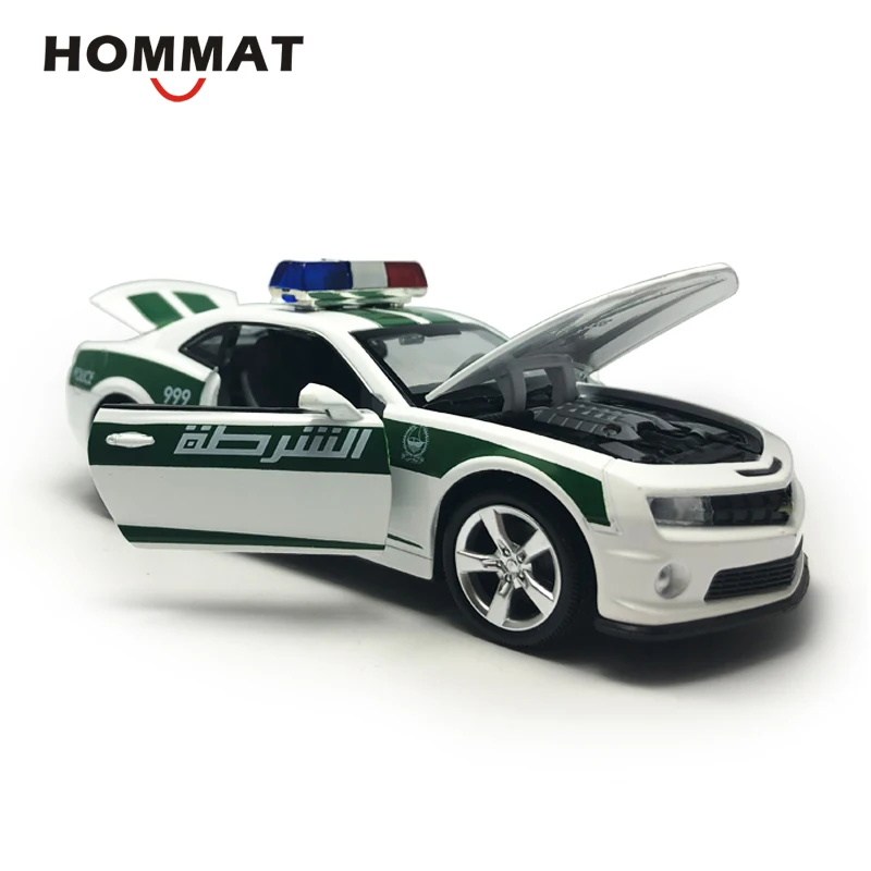 HOMMAT 1:32 весы Шевроле Камаро Дубай полиция 999 сплав игрушки модели автомобилей